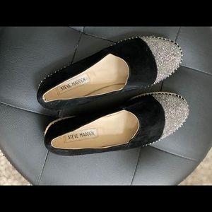 Steve Madden Espadrille with stones on the toe..